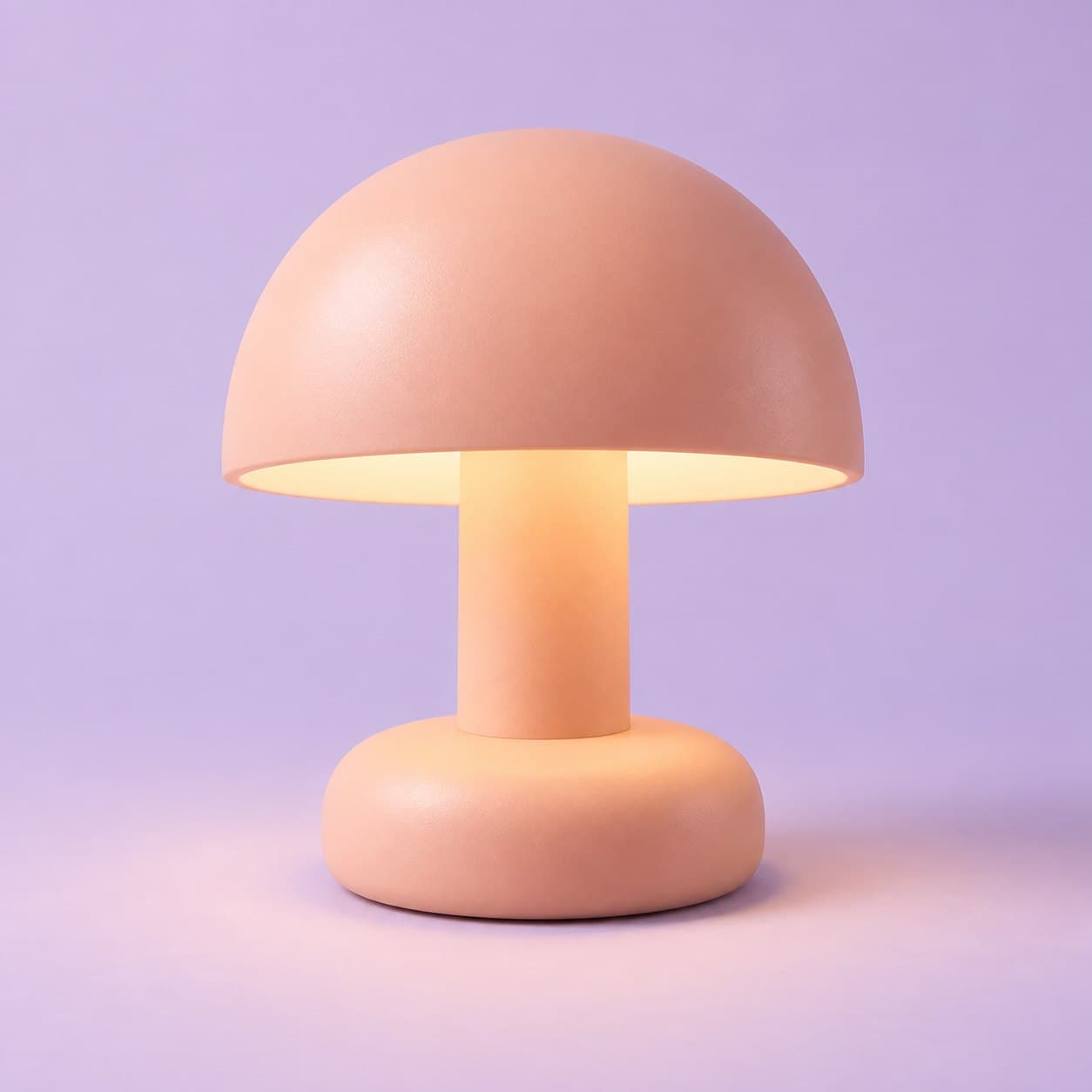 Peach Glow Desk Light — demo concept